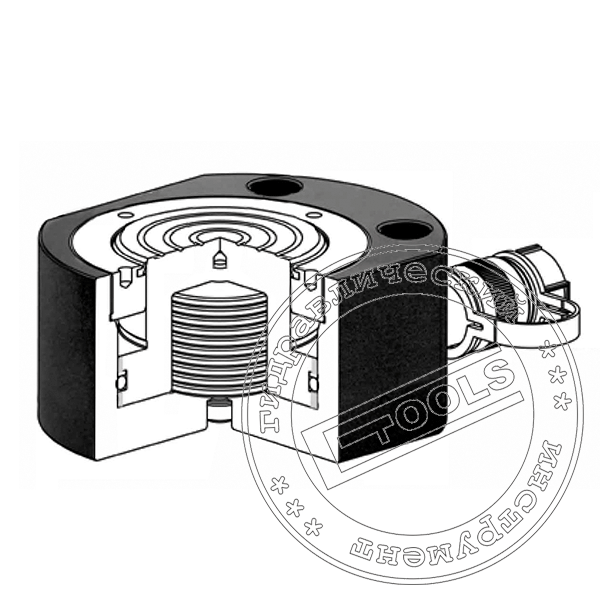 Схема домкрата гидравлического низкого монтажного (Рис.1) Схема домкрата гидравлического низкого монтажного
